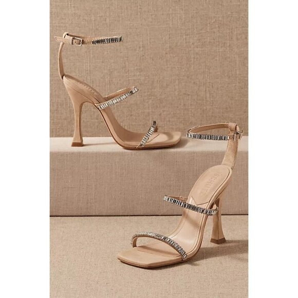 Schutz "Nellina" jewelled sandals sz 10B nubuck leather - Picture 5 of 5